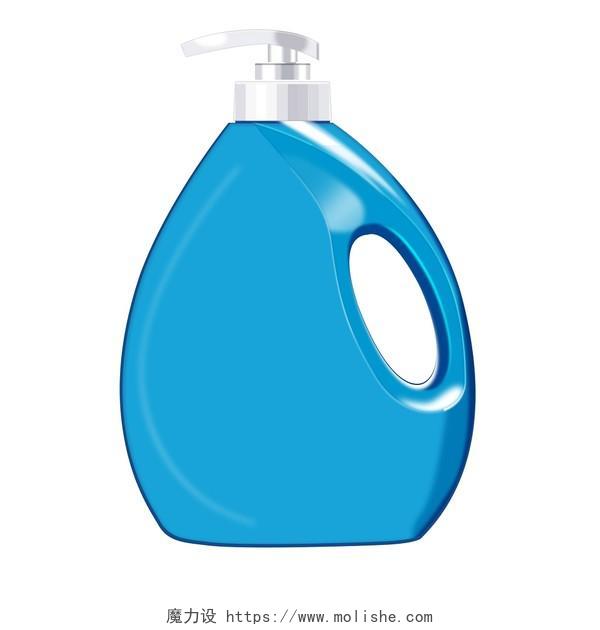 简约蓝色瓶装生活用品洗衣液素材